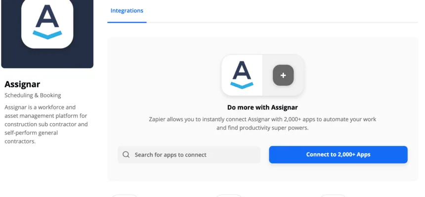 Integrate Assignar