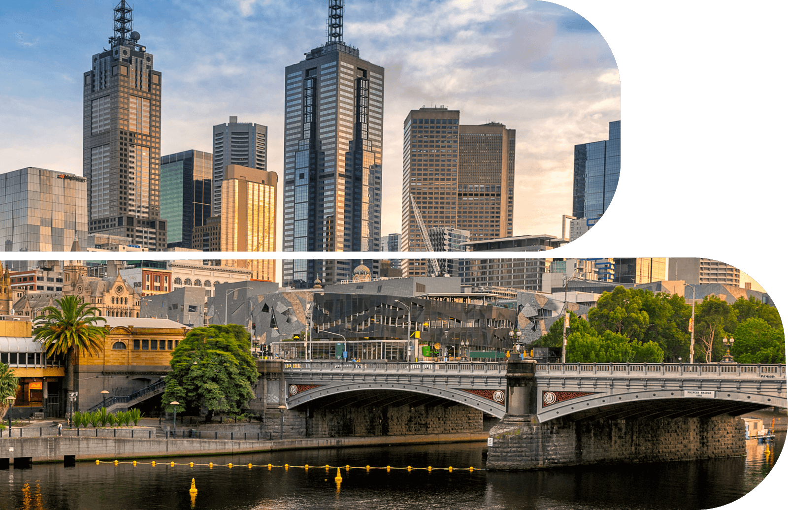 Stylized image of Melbourne