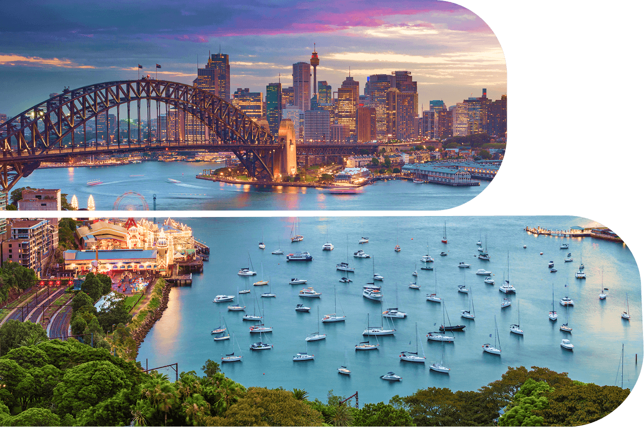 Stylized photo of Sydney